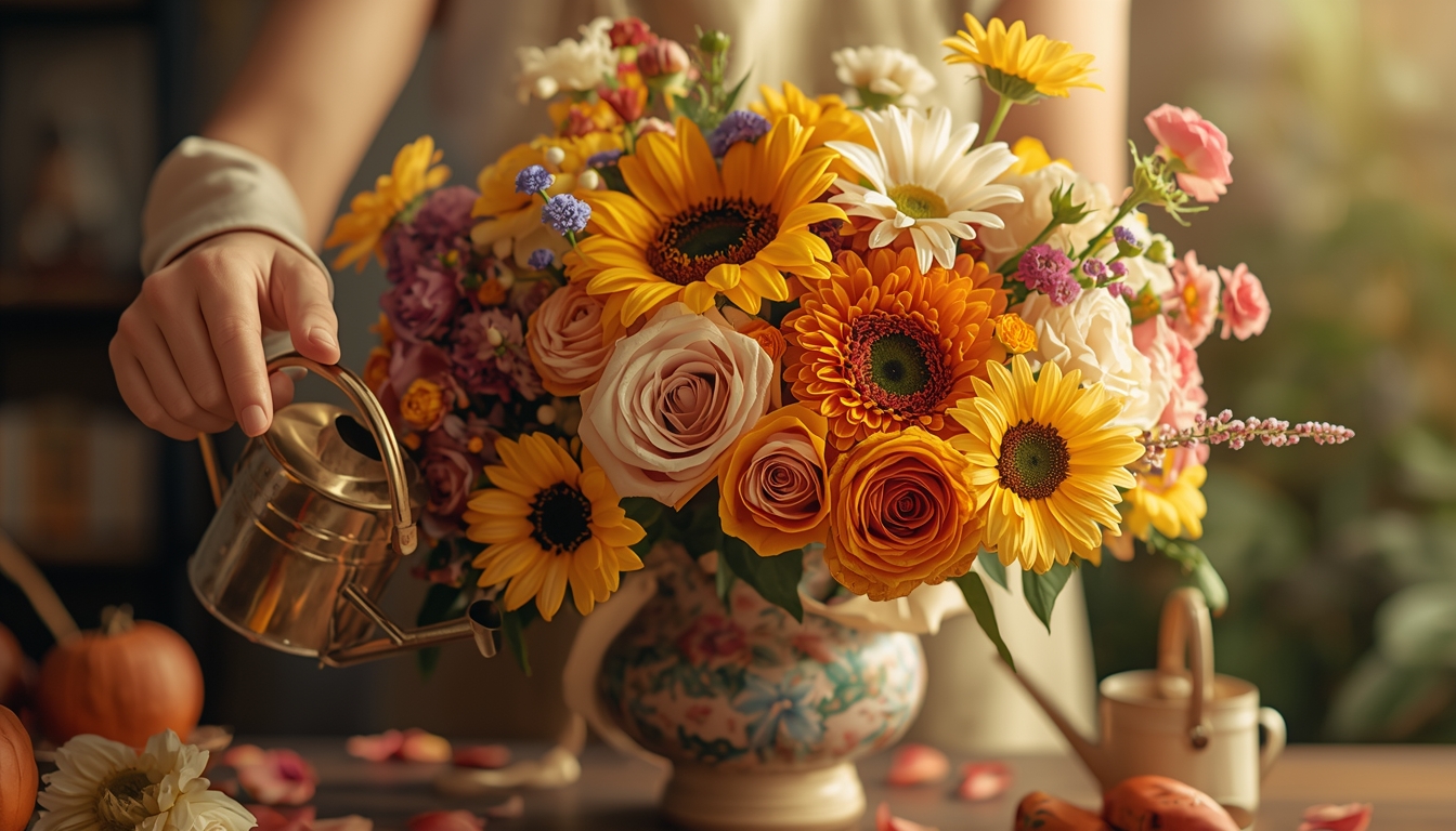 Bloemen verzorging bij Neckenergyax